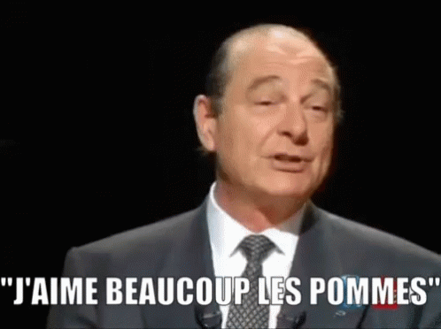 Jacques Chirac Pomme GIF - Jacques Chirac Pomme Aime - Discover & Share GIFs